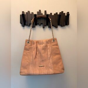 Blcncg Tan Shoulder Bag with Chain Straps